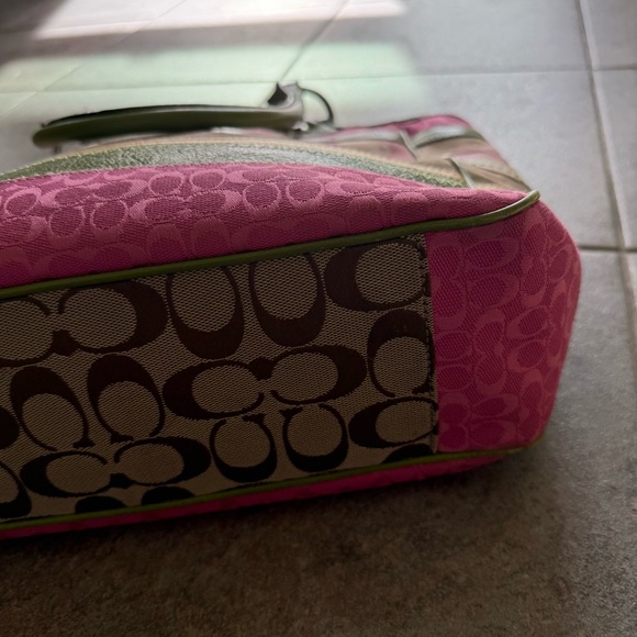 Coach Bleecker Tote F14726 Y2K Daisy Multicolor Patchwork Jacquard Leather - Picture 5 of 13